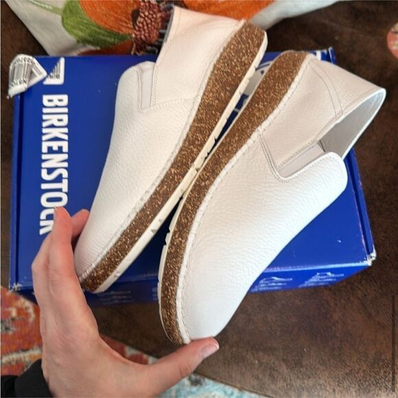 BIRKENSTOCK CALLAN 39 NATURAL FULL GRAIN LEATHER NARROW FIT 1020101 NIB 39E - Picture 9 of 15
